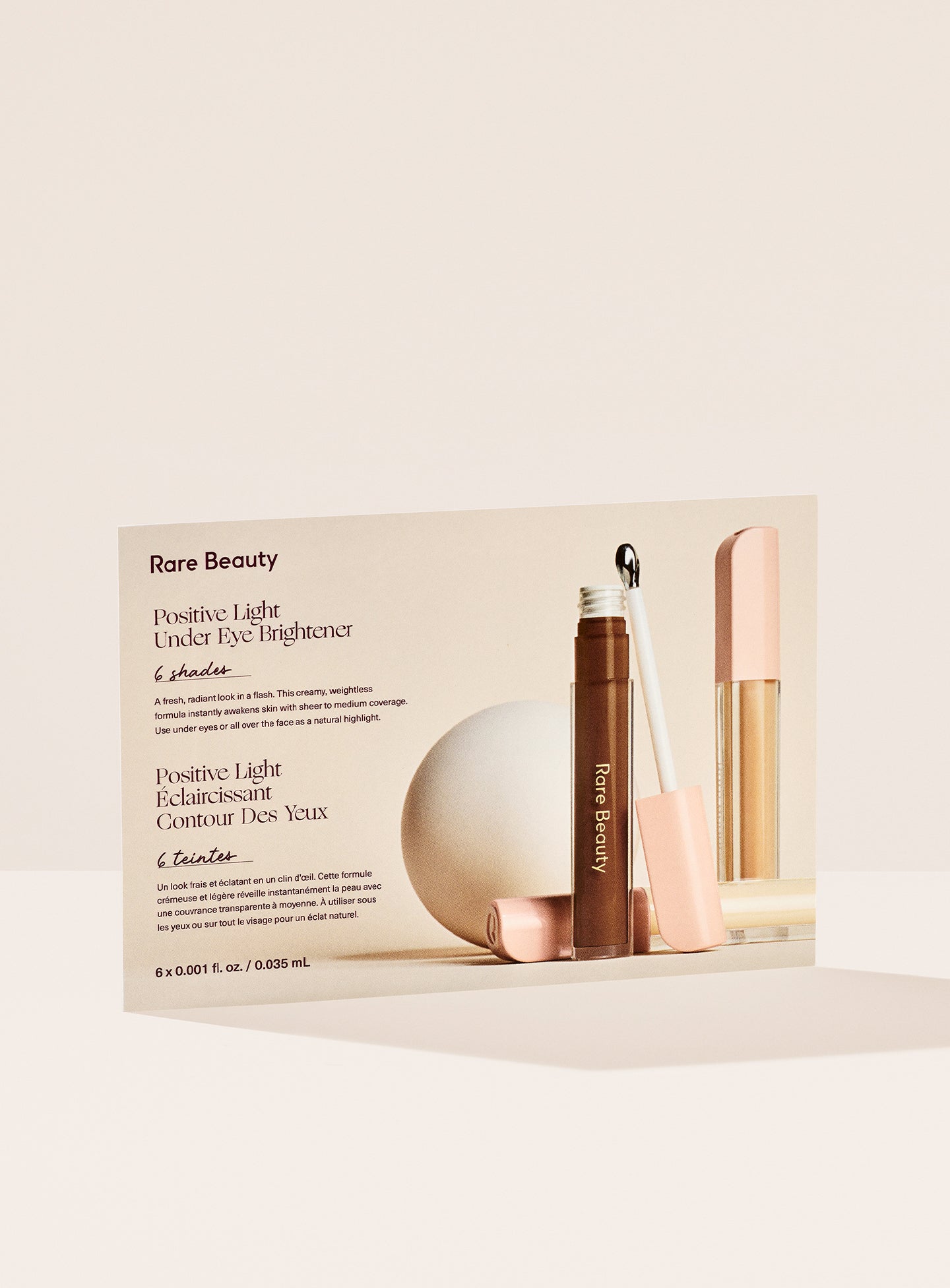 Positive Light Under Eye Brightener Sample Card