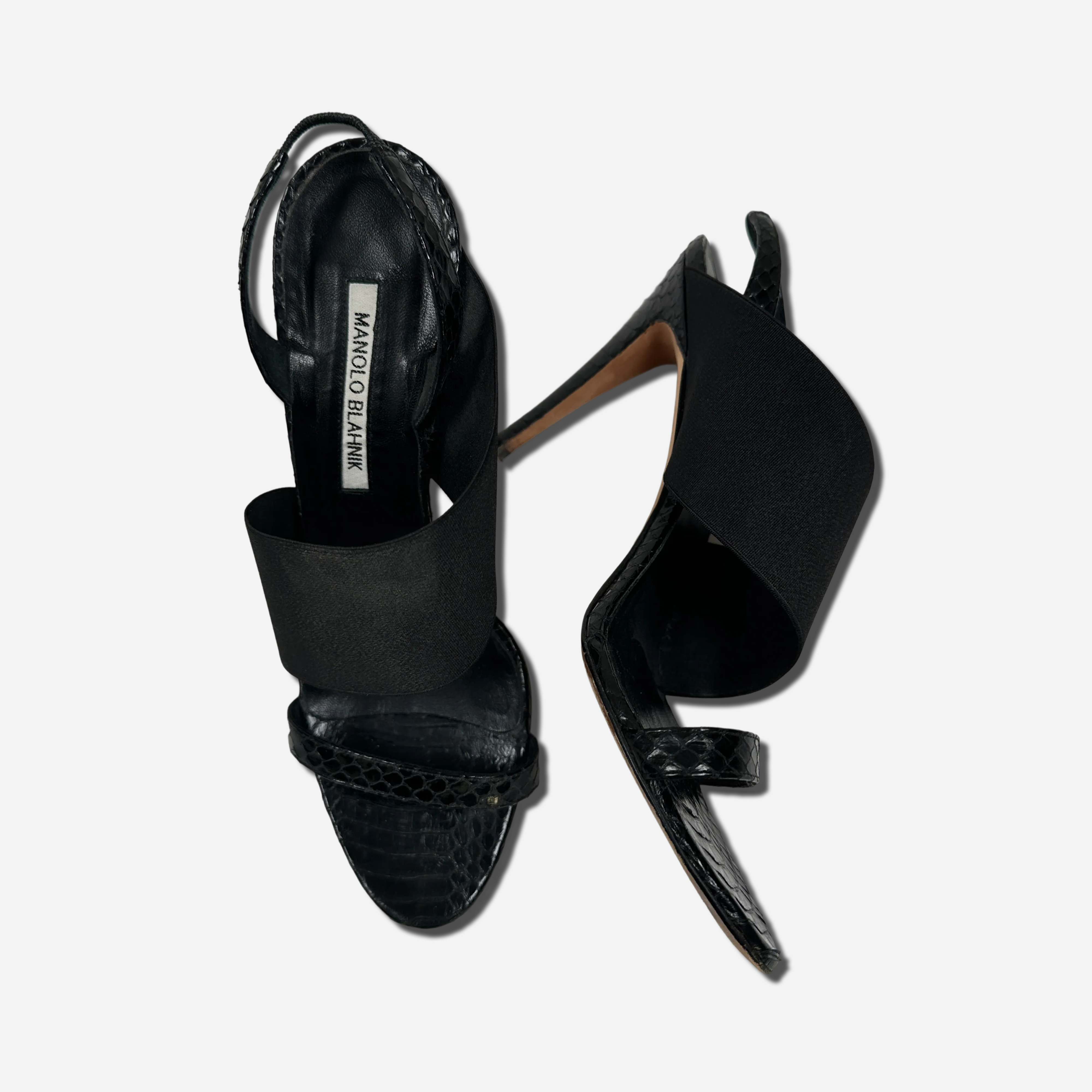 Manolo Blahnik Vintage Snakeskin Heels