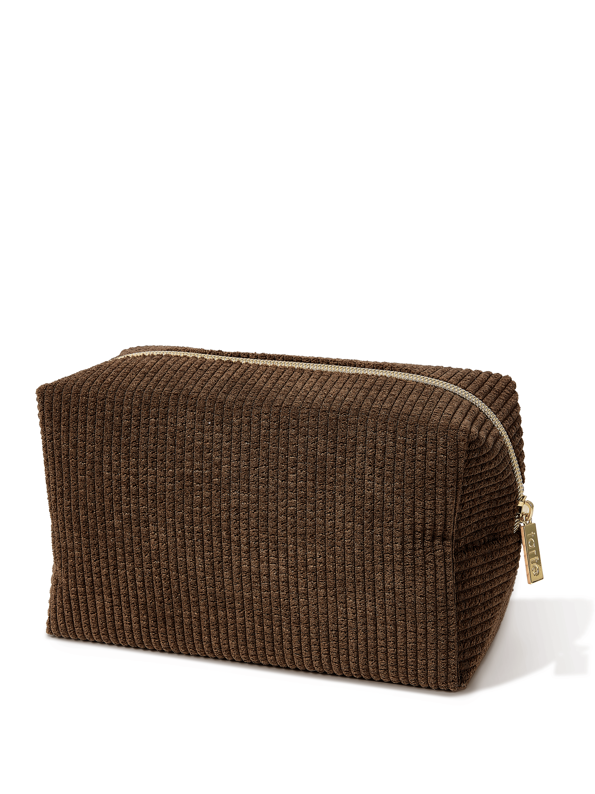 vintage vibe makeup bag in brown
