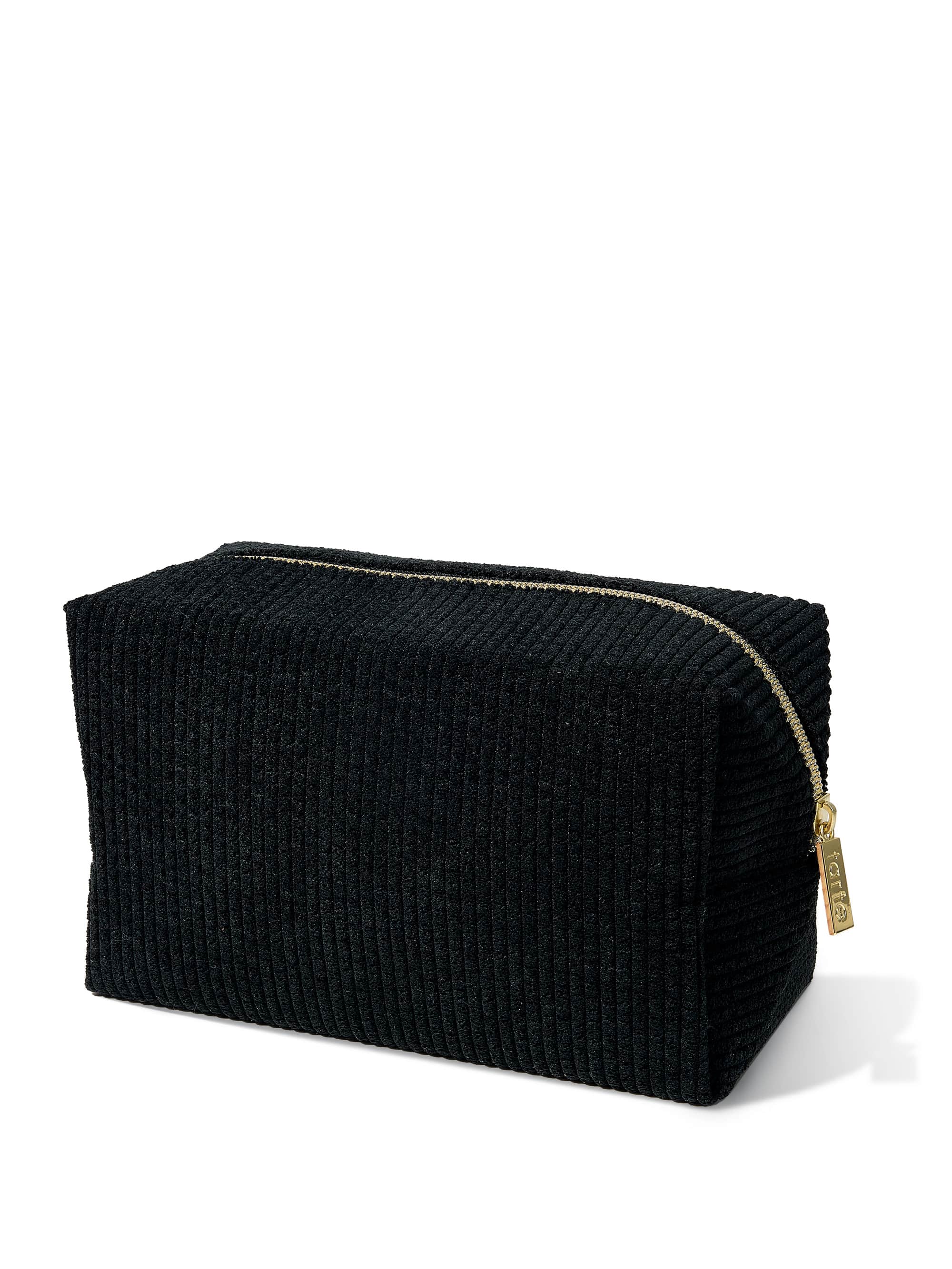 vintage vibe makeup bag in black